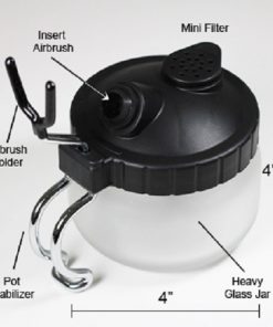 Bình rửa súng sơn AirBrush - Ảnh 2