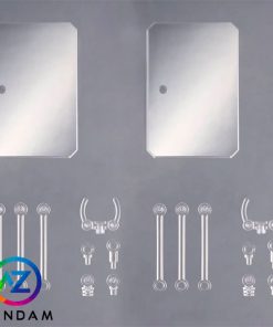 Action Base 6 (Clear Color) Mirror Stickers Set - Giá đỡ mô hình - Ảnh 4