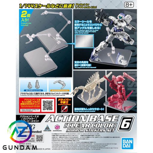 Action Base 6 (Clear Color) Mirror Stickers Set - Giá đỡ mô hình
